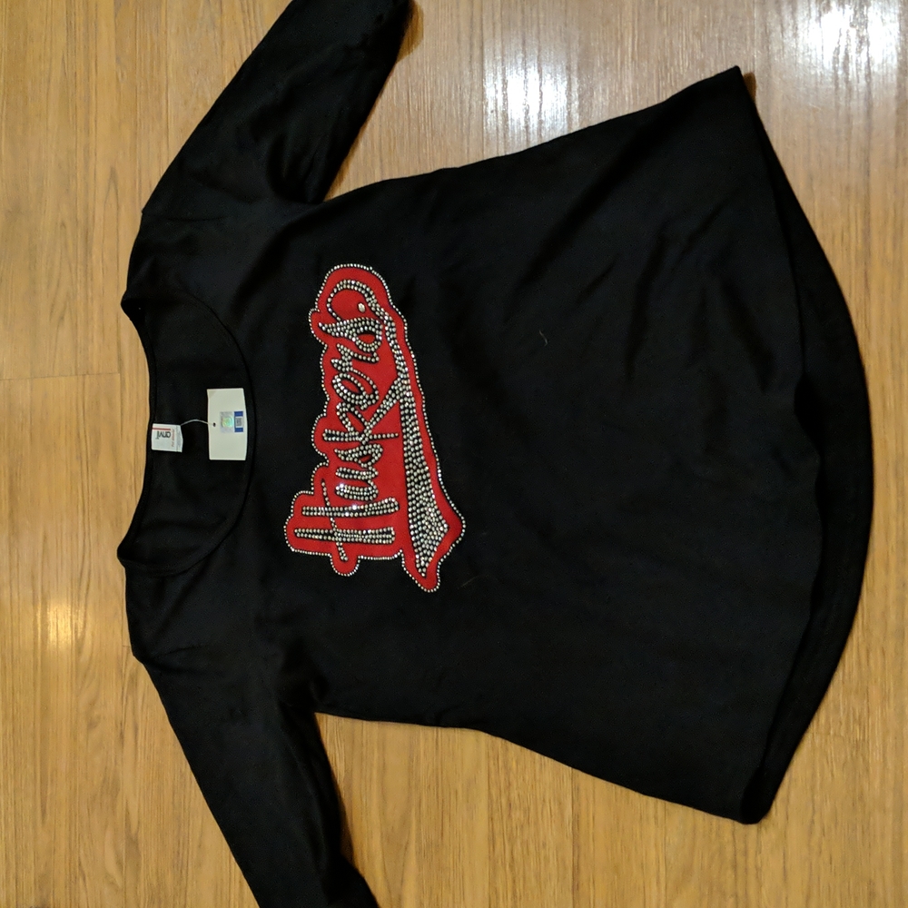 Huskers Top T-shirt Bedazzled Tee size small S NWT